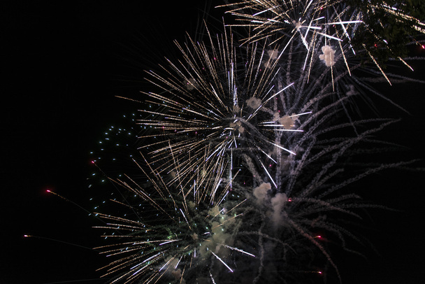 Fireworks in honor of the 70th anniversary of the fort Kapustin Yar - Photo, Image