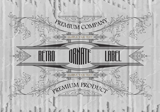 Vintage typographic label premium - Vektor, kép
