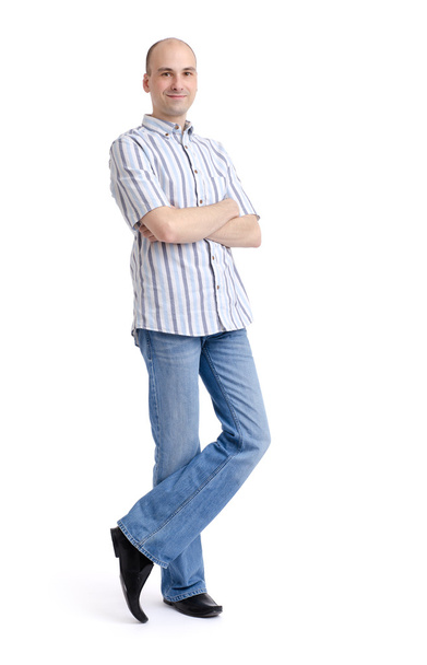 Full length portrait of a stylish young man standing - Фото, зображення