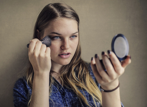 Girl with makeup - Foto, Imagen