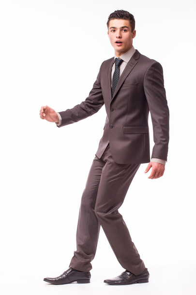 young handsome man wearing suit  - Fotó, kép