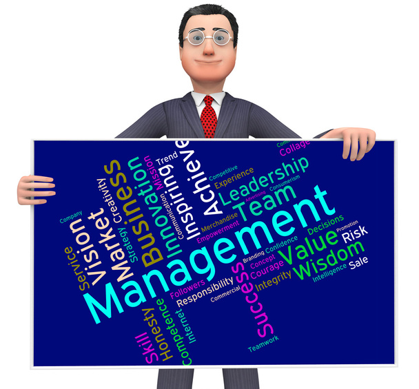Palavras de gerenciamento Representa Boss Empresa e Wordcloud
 - Foto, Imagem