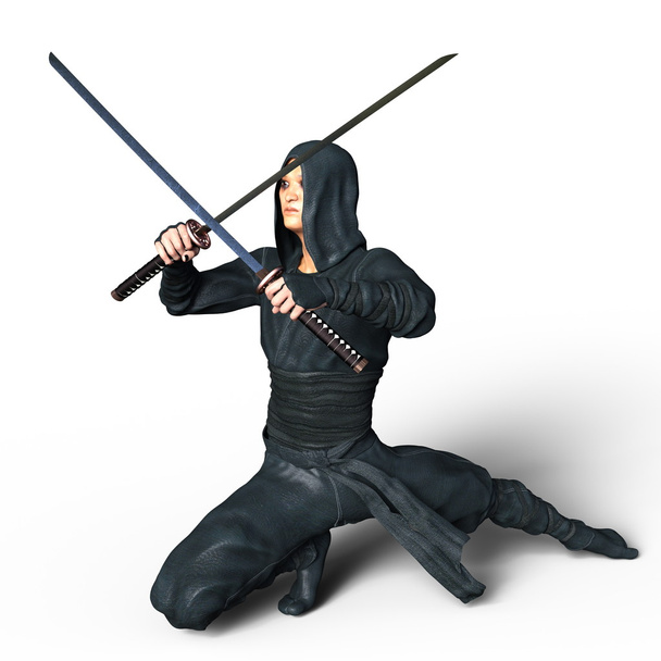3D CG rendering of a ninja - Foto, immagini