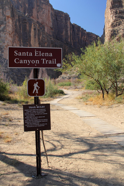 Santa Elena Canyon route - Foto, afbeelding