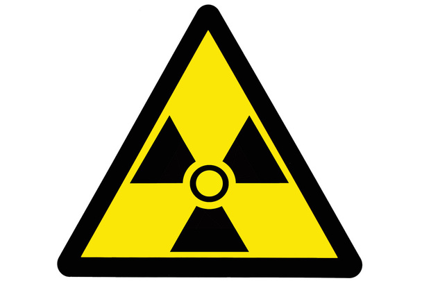 Promieniowania trójkątny znak - Zdjęcie, obraz