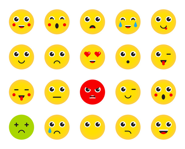 Serie di icone Emoticons
  - Vettoriali, immagini