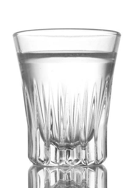 Glass of vodka isolated on white - Foto, imagen