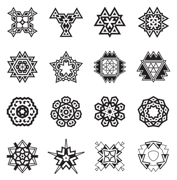 Elementos geométricos étnicos abstractos
 - Vector, imagen