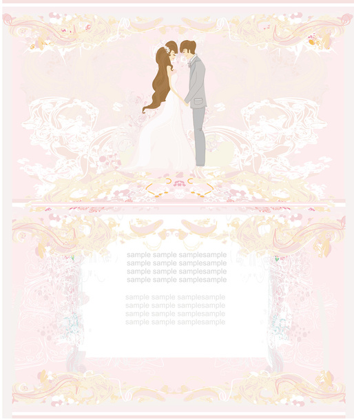 Elegant wedding invitation - Вектор,изображение