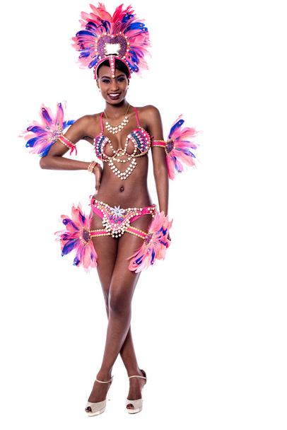 samba dancer in carnival costume - Foto, immagini