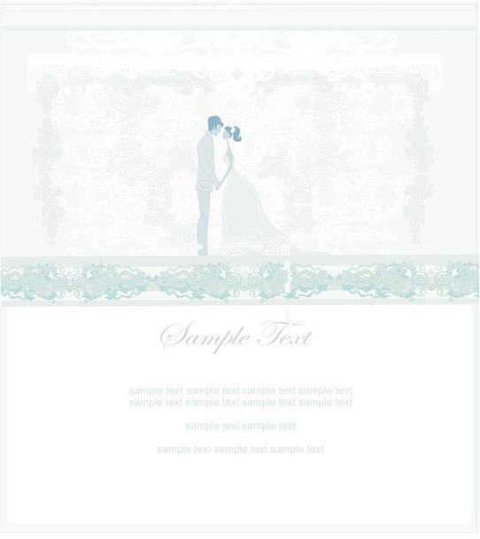 Elegant wedding invitation - Vector, Image