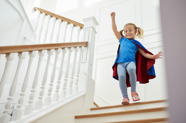 Girl Dressed Up As Superhero  - Foto, Imagen