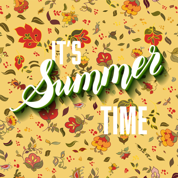 summer time illustration - Vetor, Imagem