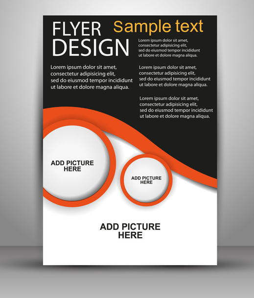 Abstract brochure flyer design template vector, Leaflet cover, layout  - Vector, Image