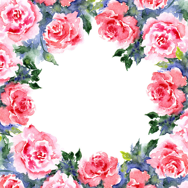 Floral background with roses - Zdjęcie, obraz
