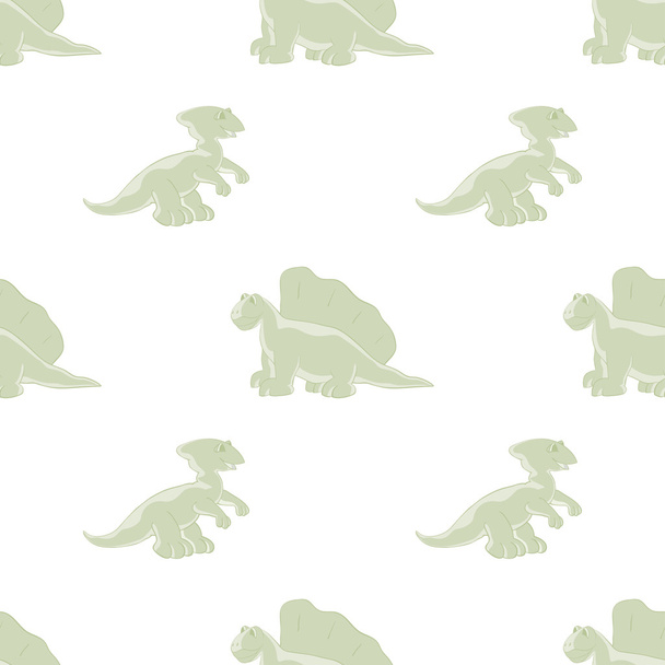 Dinosaurs seamless background - Vector, Image