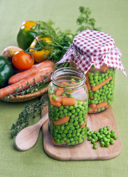 Peas with carrots - Photo, Image
