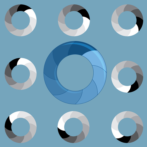 Round preloader animation frame - Vector, Image