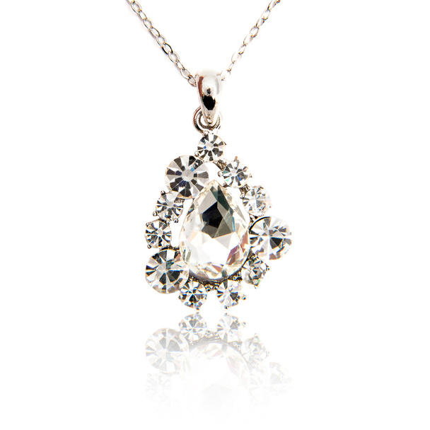 Diamond pendant isolated on white - Fotografie, Obrázek