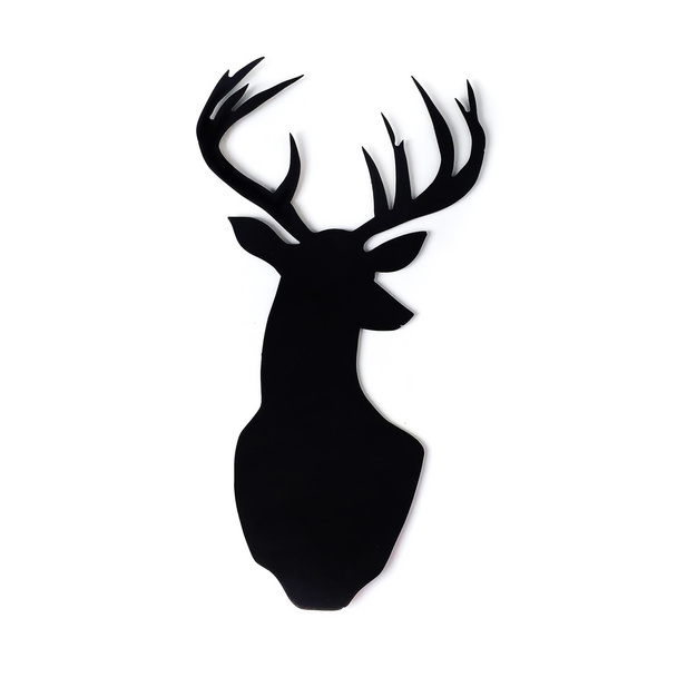 Czarne sylwetki jeleni - Zdjęcie, obraz