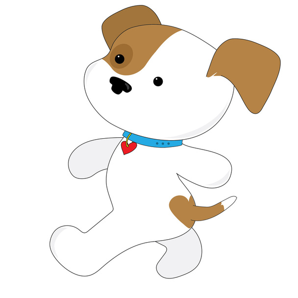 Симпатичный щенок Уолкер
 - Вектор,изображение