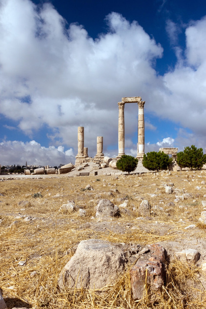 Pilares de Hércules em Amã Citadel
 - Foto, Imagem
