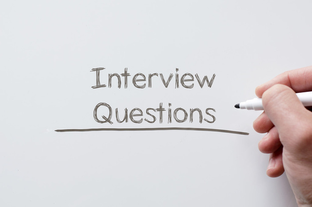 Perguntas de entrevista escritas no quadro branco
 - Foto, Imagem