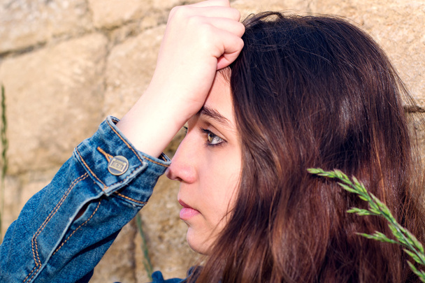 young woman in despair - Fotó, kép