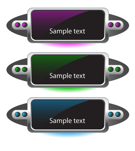 Buttons sample text - Вектор,изображение
