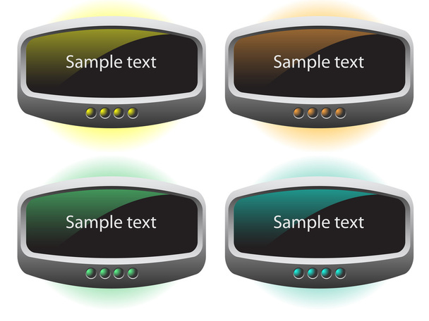 Buttons sample text - Vetor, Imagem
