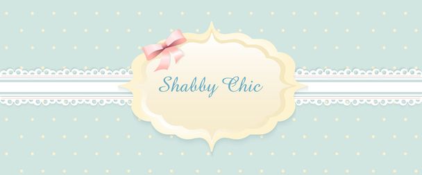 shabby chic. congratulations card. classic romantic style. - Vector, Image