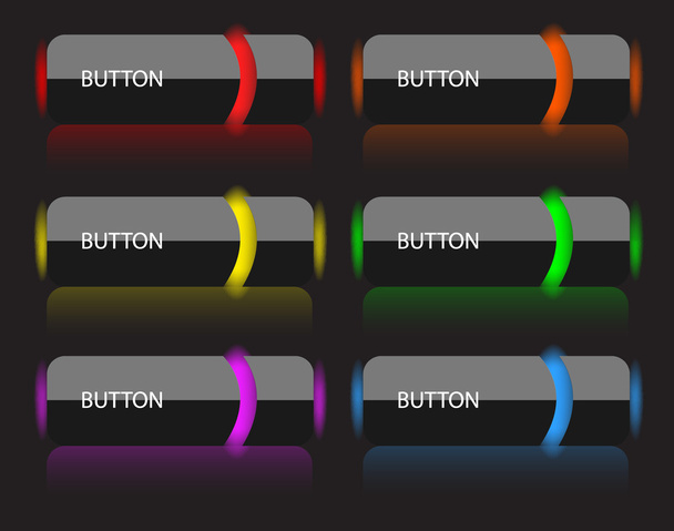Buttons black lightness - Διάνυσμα, εικόνα