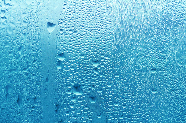 Textura gota de agua azul - Foto, Imagen