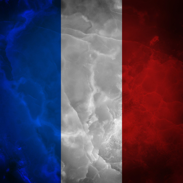 texturierte französische Flagge - Foto, Bild