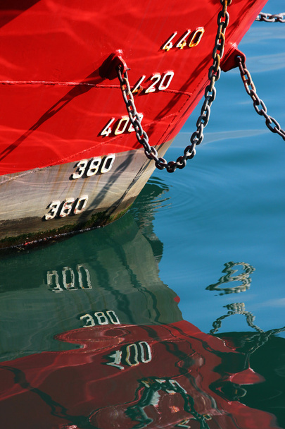Červené trup lodi - Fotografie, Obrázek