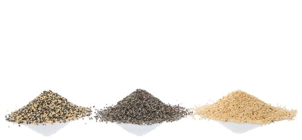 Семена белого мака, семена черного мака и семена смешанного мака
 - Фото, изображение