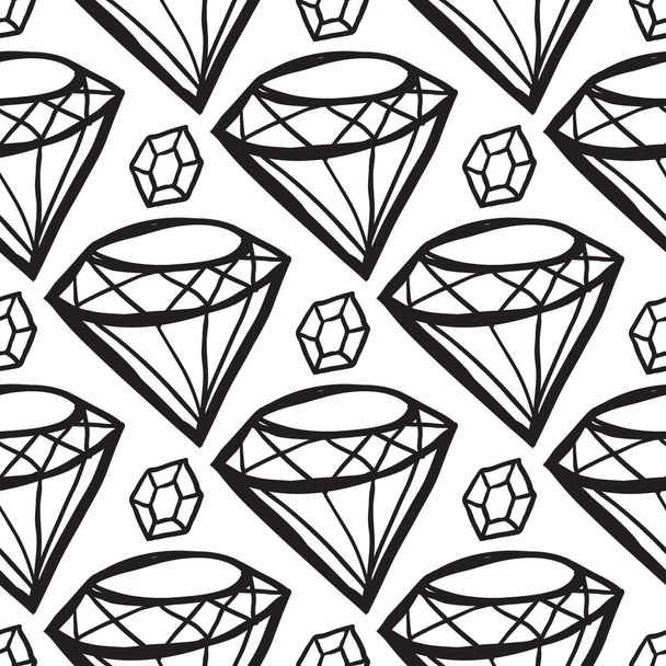 結晶石のシームレス パターン - ベクター画像