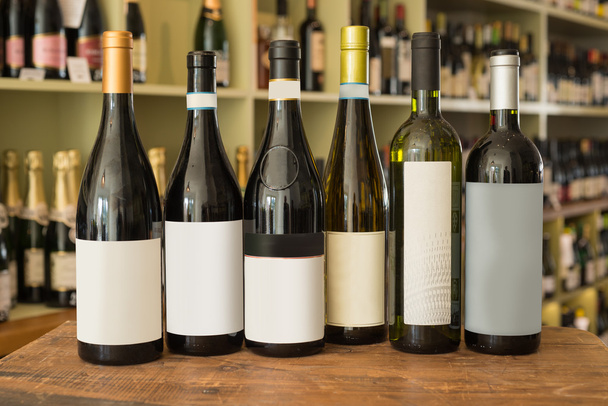 Sealed Unlabeled Bottles of Wine - Photo, Image