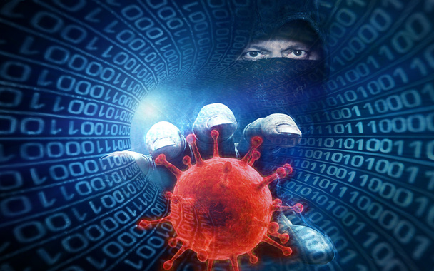 pirate et virus informatique - concept
 - Photo, image