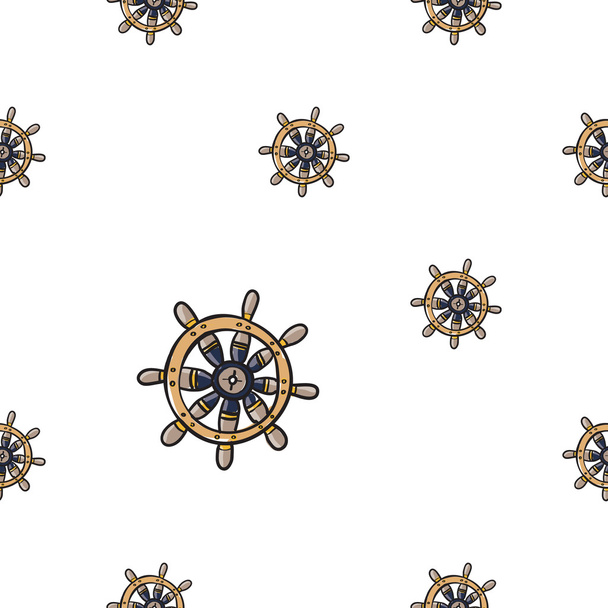 cartoon nautical steering-wheels - ベクター画像