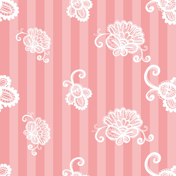 vintage lacy seamless pattern - ベクター画像