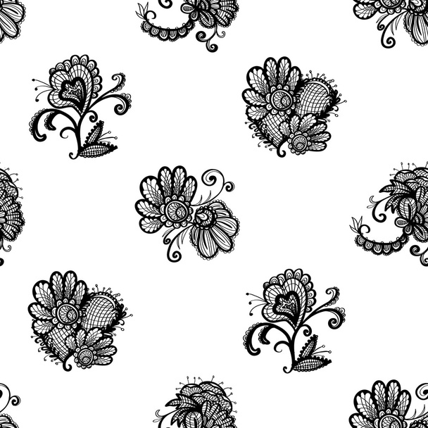 hand drawn floral pattern - Vecteur, image