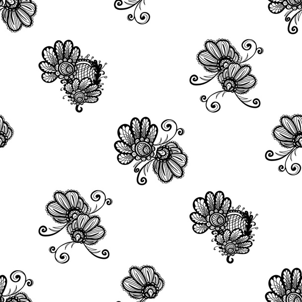 lacy chamomile flowers - Vektori, kuva