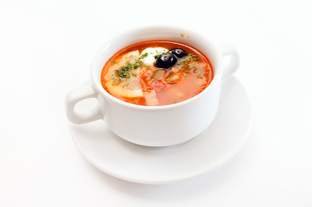 solyanka soup on plate - Photo, image