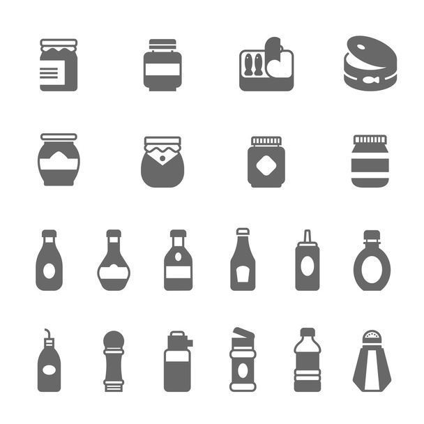 Conjunto de ícones - ketchup
 - Vetor, Imagem