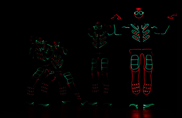 squadra di danza in costume dei LED
 - Foto, immagini