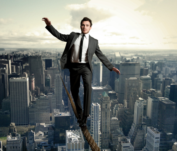 Equilibrist businessman - Photo, Image