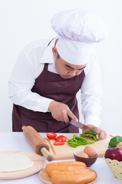conceito de cozinha chef masculino
 - Foto, Imagem