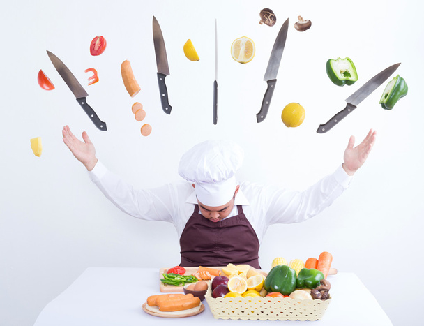 Chef cooking with magic concept - Photo, Image