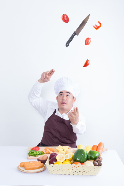 Chef cuisinier avec concept magique
 - Photo, image